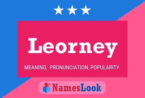 ملصق اسم Leorney