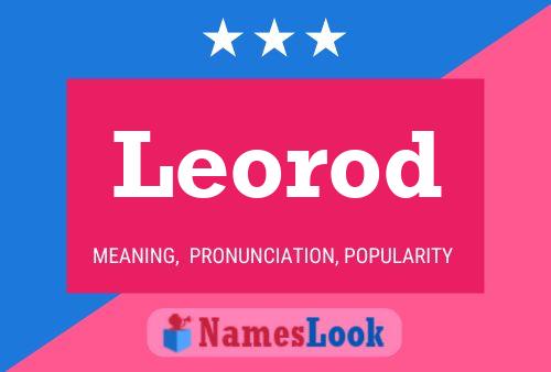 ملصق اسم Leorod