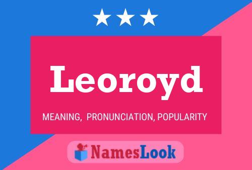 ملصق اسم Leoroyd