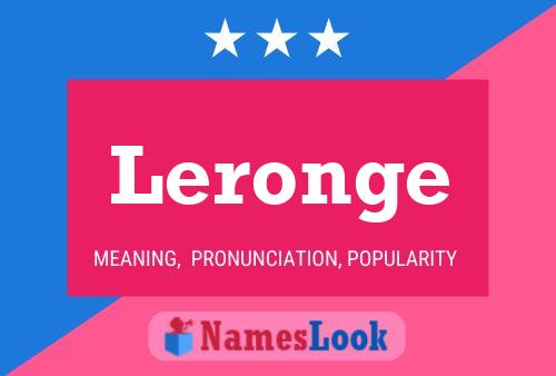 ملصق اسم Leronge