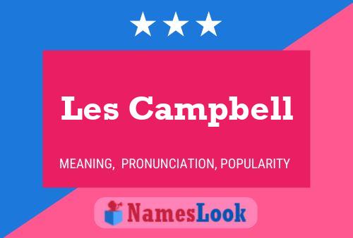 ملصق اسم Les Campbell