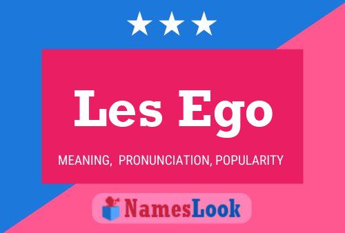 ملصق اسم Les Ego