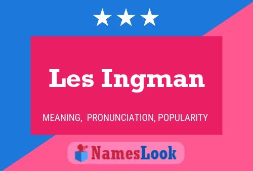 ملصق اسم Les Ingman