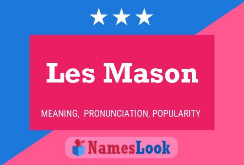 ملصق اسم Les Mason