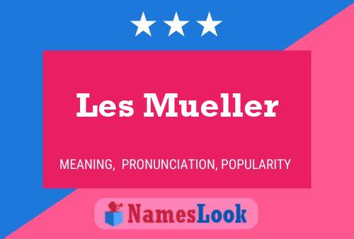 ملصق اسم Les Mueller