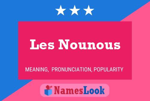 ملصق اسم Les Nounous