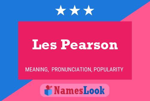 ملصق اسم Les Pearson