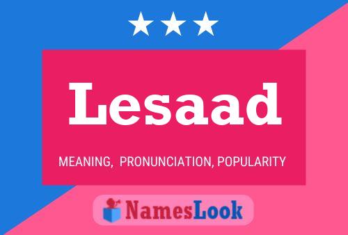 ملصق اسم Lesaad