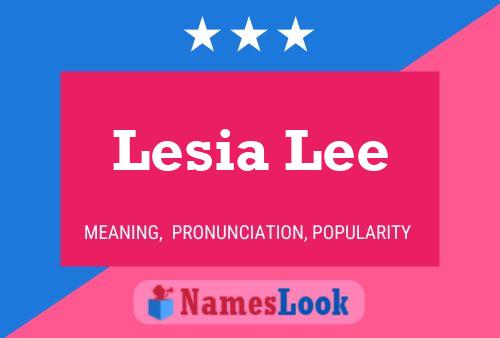 ملصق اسم Lesia Lee