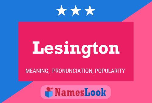 ملصق اسم Lesington