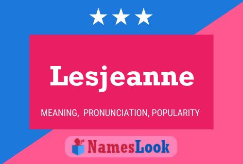 ملصق اسم Lesjeanne