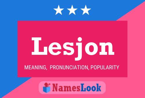 ملصق اسم Lesjon