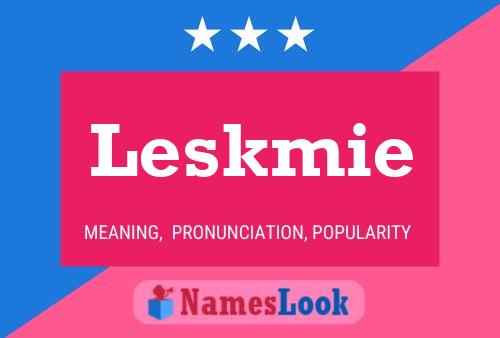 ملصق اسم Leskmie