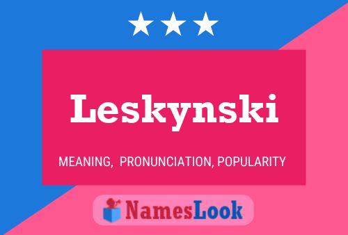 ملصق اسم Leskynski