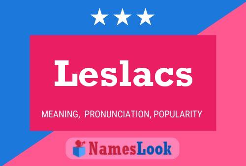 ملصق اسم Leslacs