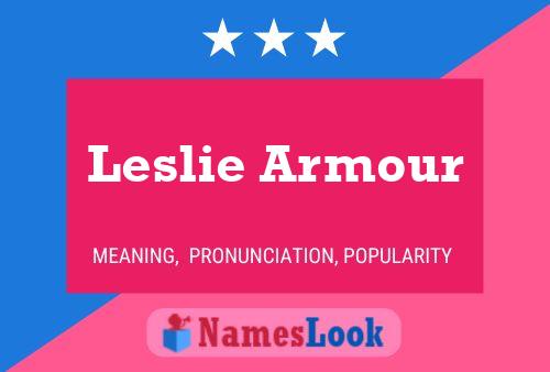 ملصق اسم Leslie Armour