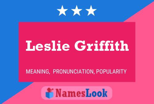 ملصق اسم Leslie Griffith