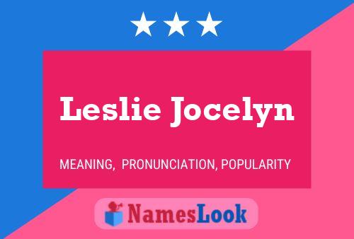 ملصق اسم Leslie Jocelyn