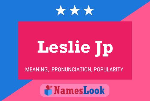 ملصق اسم Leslie Jp