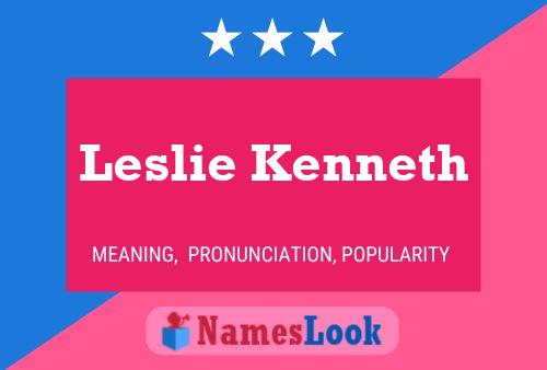 ملصق اسم Leslie Kenneth