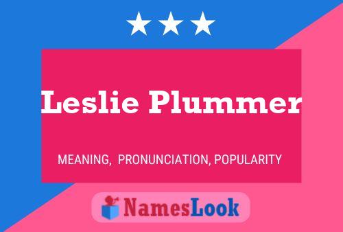 ملصق اسم Leslie Plummer