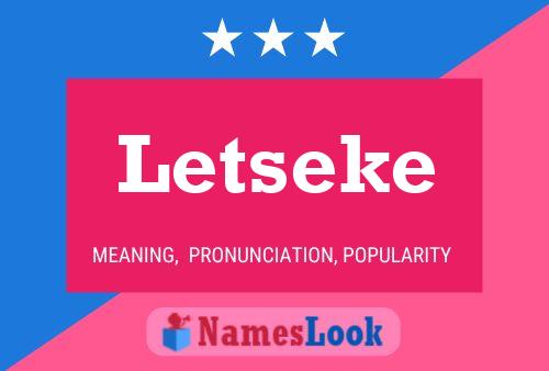 ملصق اسم Letseke