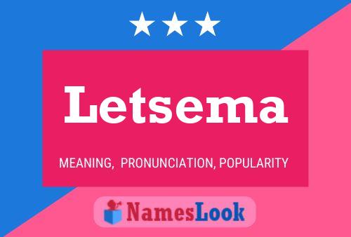 ملصق اسم Letsema