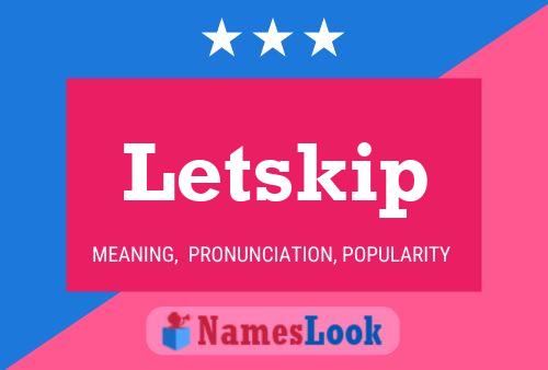 ملصق اسم Letskip