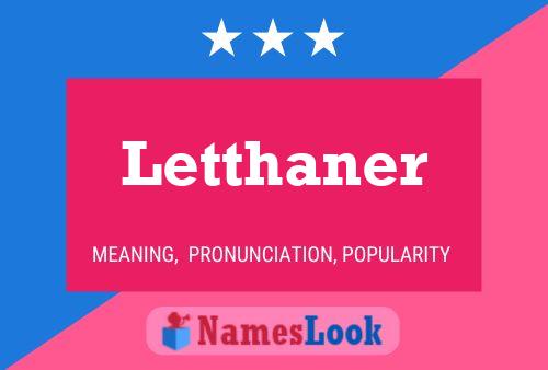 ملصق اسم Letthaner