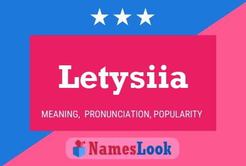 ملصق اسم Letysiia