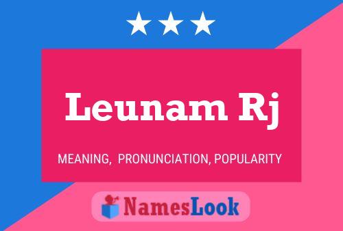 ملصق اسم Leunam Rj