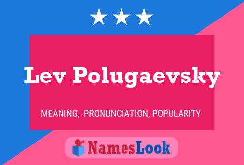 ملصق اسم Lev Polugaevsky