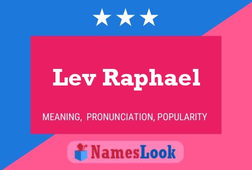 ملصق اسم Lev Raphael