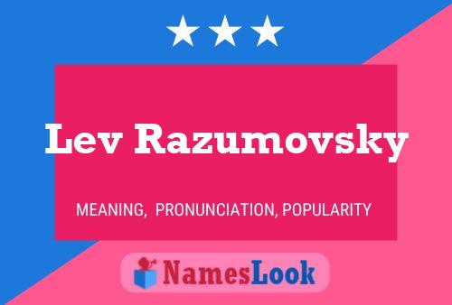 ملصق اسم Lev Razumovsky