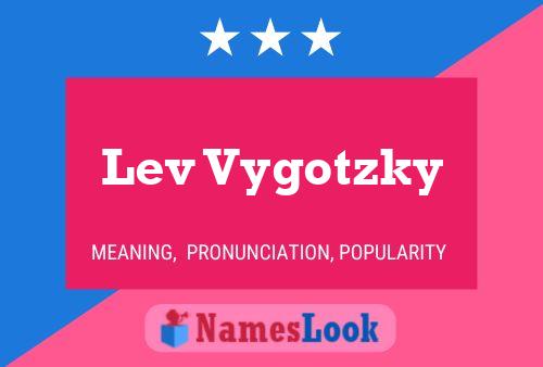 ملصق اسم Lev Vygotzky