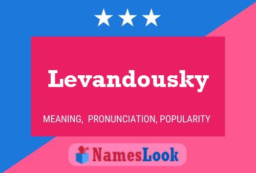 ملصق اسم Levandousky