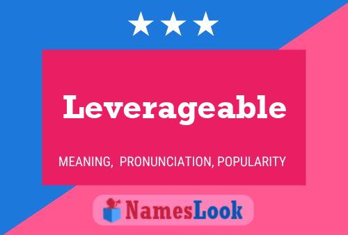 ملصق اسم Leverageable