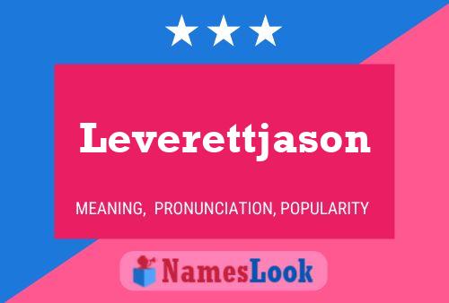 ملصق اسم Leverettjason