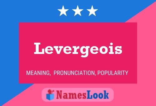 ملصق اسم Levergeois