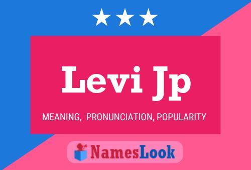 ملصق اسم Levi Jp