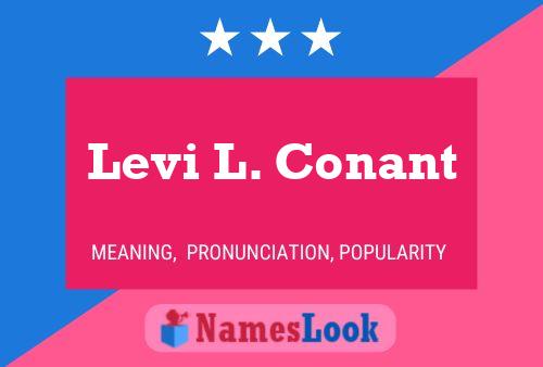 ملصق اسم Levi L. Conant