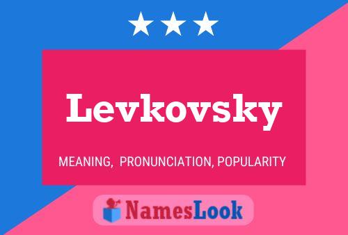 ملصق اسم Levkovsky