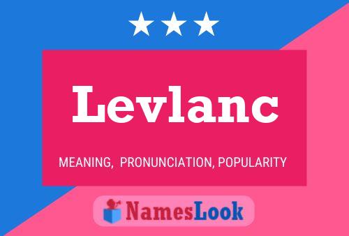 ملصق اسم Levlanc