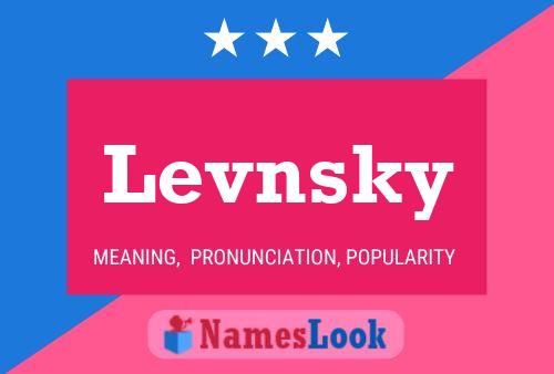 ملصق اسم Levnsky