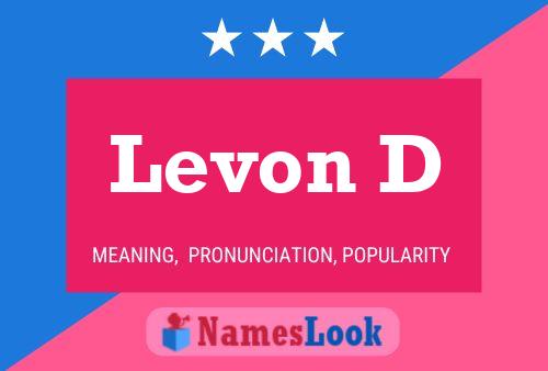 ملصق اسم Levon D