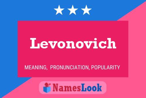 ملصق اسم Levonovich