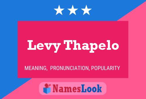 ملصق اسم Levy Thapelo