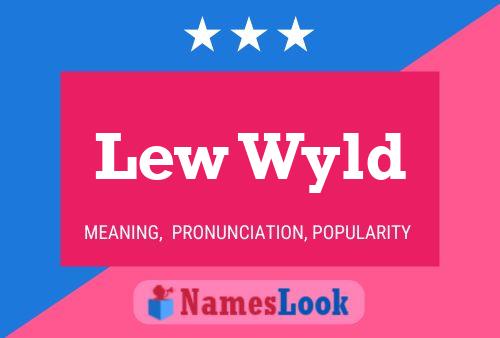 ملصق اسم Lew Wyld