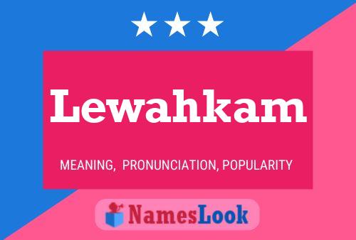 ملصق اسم Lewahkam