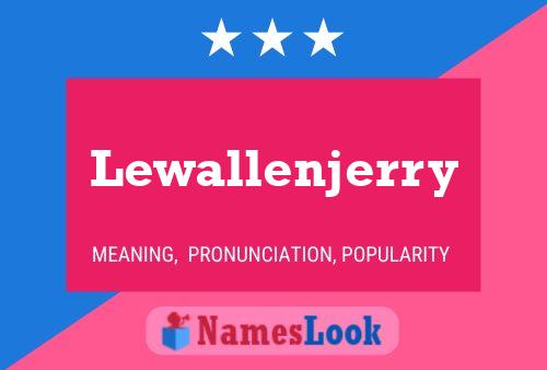 ملصق اسم Lewallenjerry